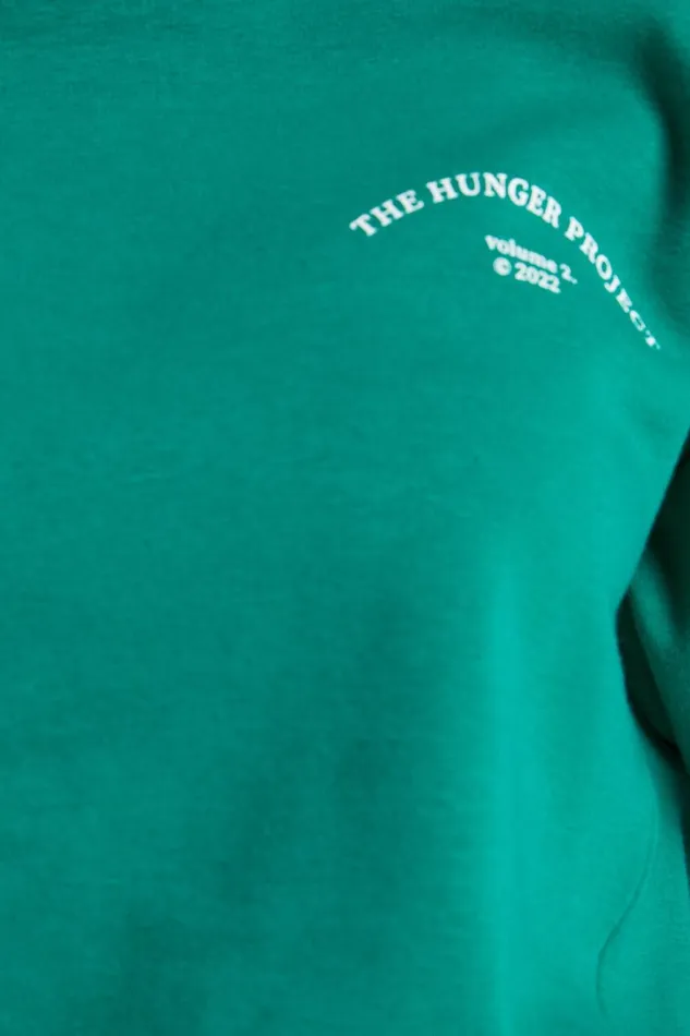 The Hunger Project X Showpo 8211 THP Crew Neck Sweatshirt In Green Women Showpo Activewear