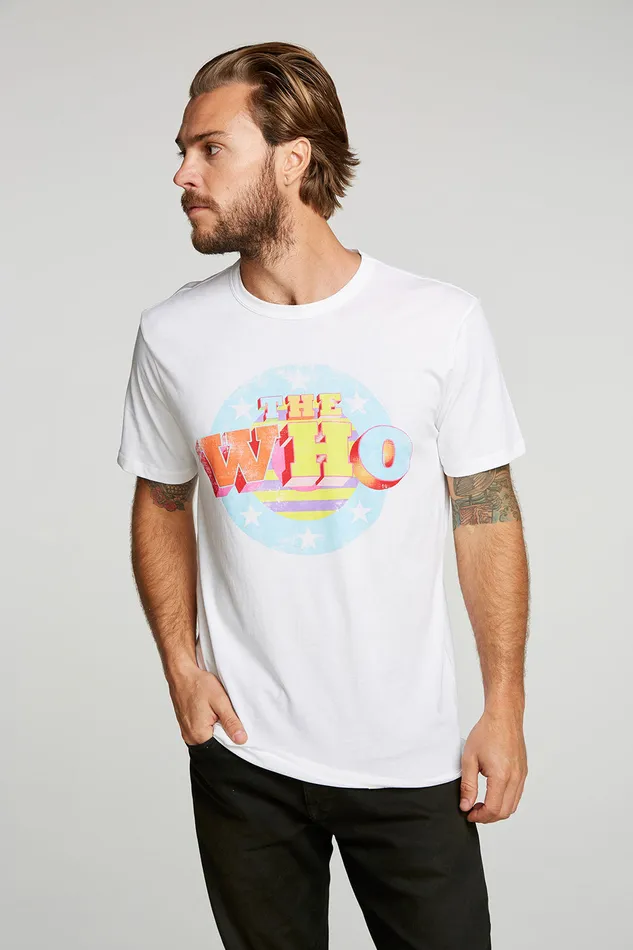 The Who Stars and Stripes Tops Chaser Brand Mens