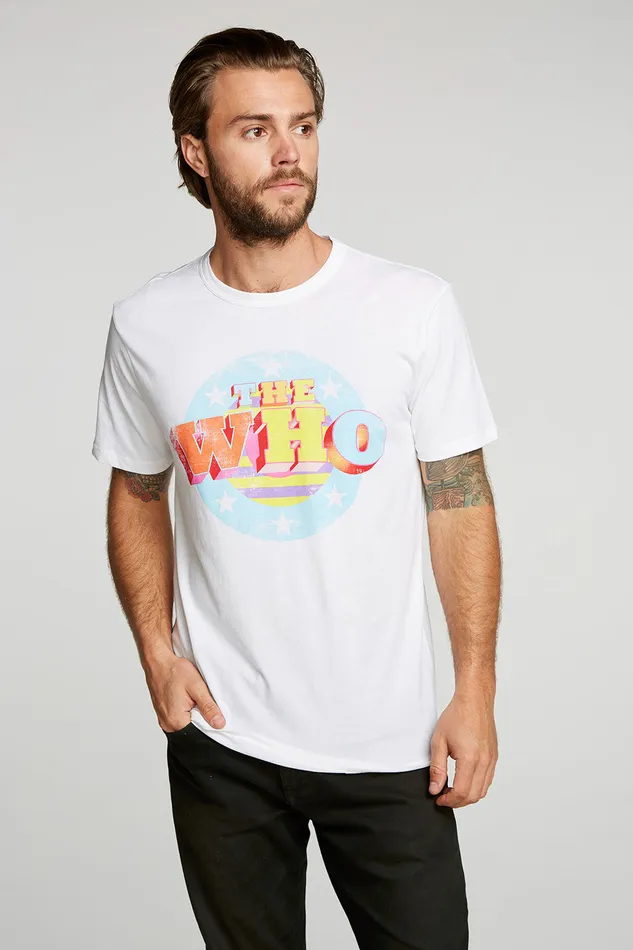 The Who Stars and Stripes Tops Chaser Brand Mens