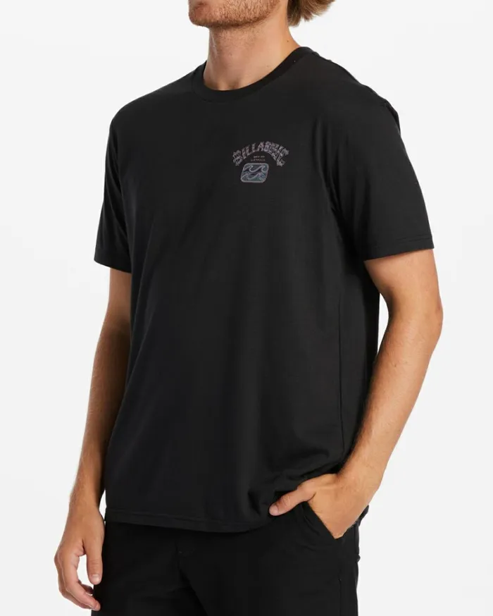 Theme Arch TShirt Washed Black Men Billabong TShirts