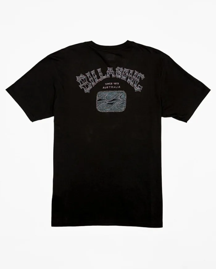 Theme Arch TShirt Washed Black Men Billabong TShirts