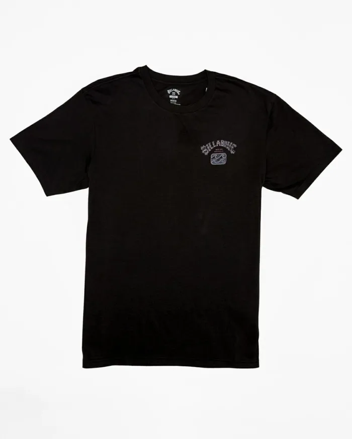 Theme Arch TShirt Washed Black Men Billabong TShirts