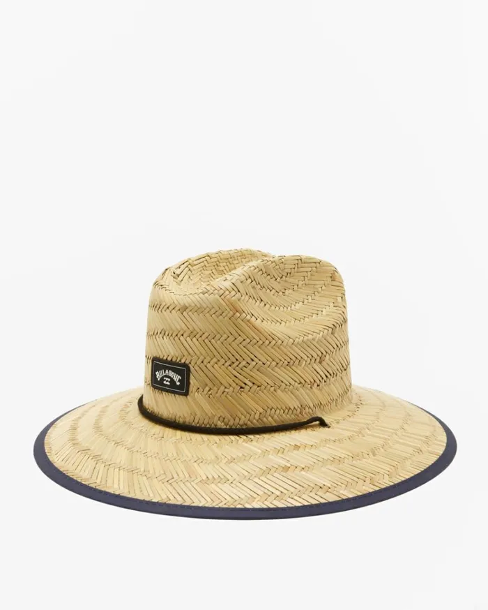 Tides Print Straw Lifeguard Hat Navy Blue Men Billabong Hats