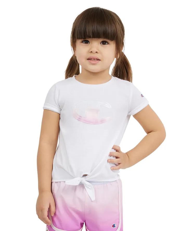 Toddler Girls039 TShirt and Shorts Set Bright White Kids Champion Tanks and TShirts
