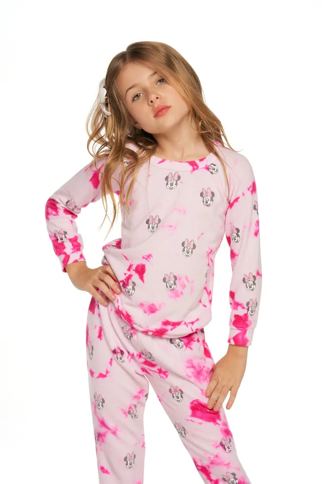 Tops Girls Disney Minnie Mouse Tie Dye Minnie Toss Chaser Brand Tops Girls Disney Minnie Mouse Tie Dye Minnie Toss Chaser Brand