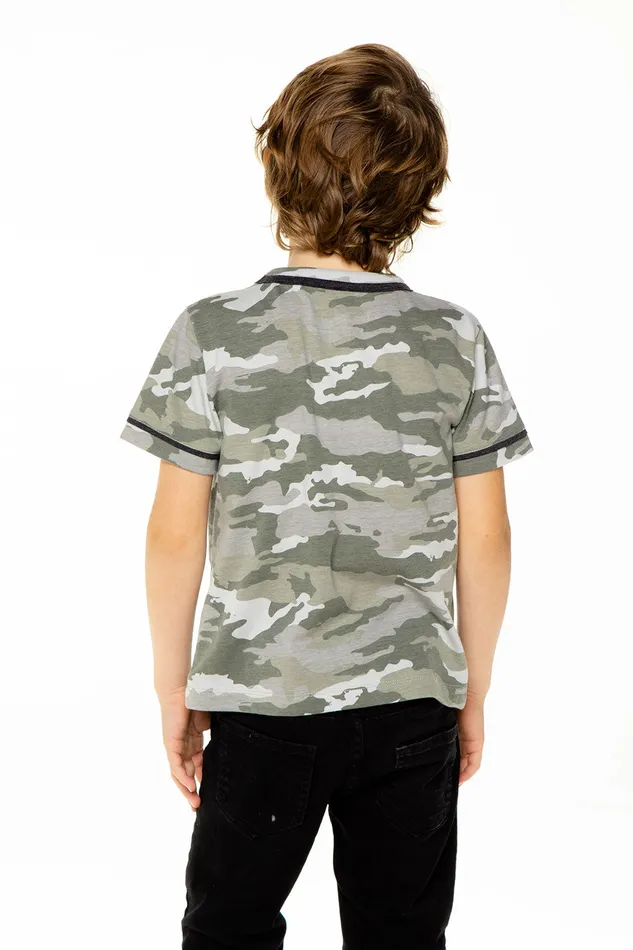 Tops Recycled Vintage Jersey Short Sleeve Crew Neck Pocket Tee Chaser Brand Boys