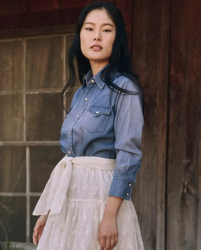 Tops Women039s The Great The Heartland Shirt Bounty Wash