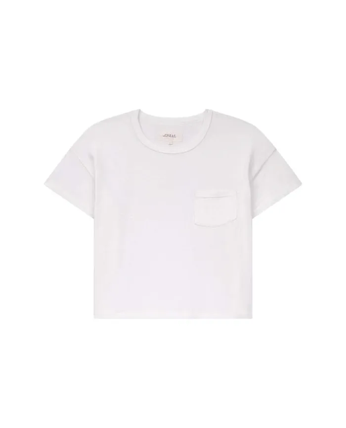 Tops Women039s The Great The Pocket Tee True White