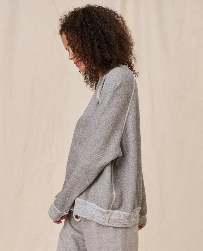 Tops Women039s The Great The Slouch Sweatshirt Varsity Grey