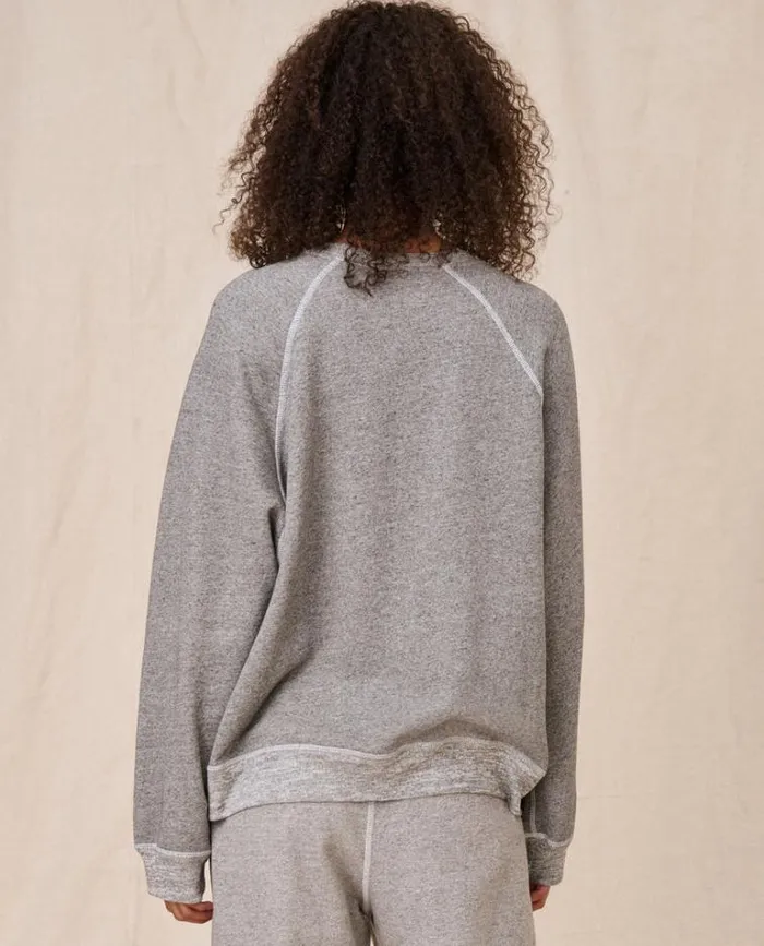 Tops Women039s The Great The Slouch Sweatshirt Varsity Grey