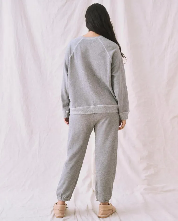 Tops Women039s The Great The Slouch Sweatshirt Varsity Grey