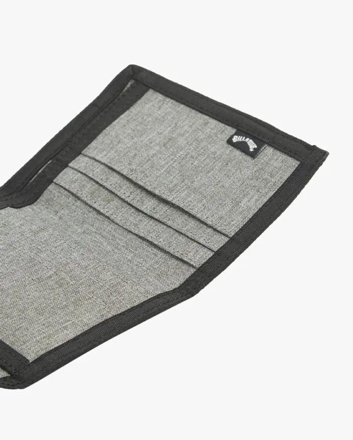 Tribong Lite TriFold Wallet Grey Heather Men Billabong Belts