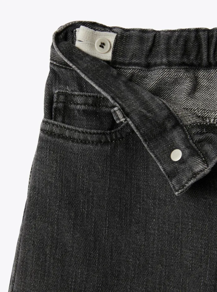 Trousers And Leggings Girl 216 Il Gufo Denim Palazzo Pants