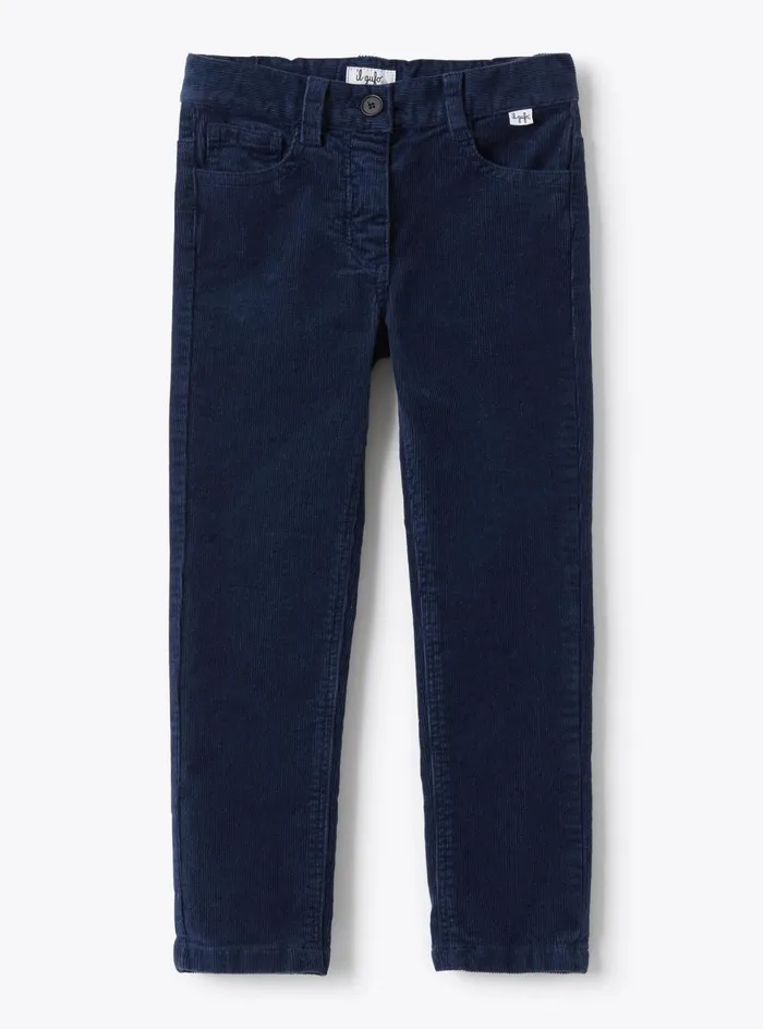 Trousers And Leggings Girl 216 Il Gufo Fivepocket Corduroy Pants