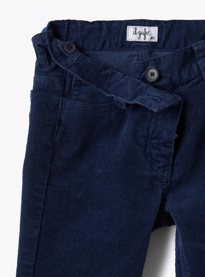 Trousers And Leggings Girl 216 Il Gufo Fivepocket Corduroy Pants