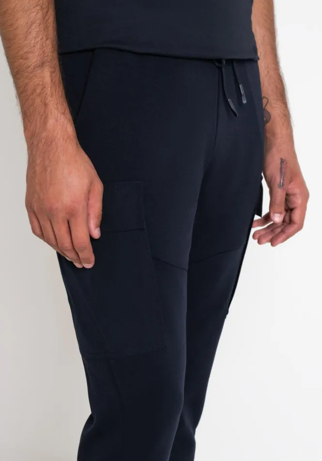 Trousers Men Antony Morato Regular Fit Sweatpants With Side Pockets In Blue Cotton Blend Blue Ink