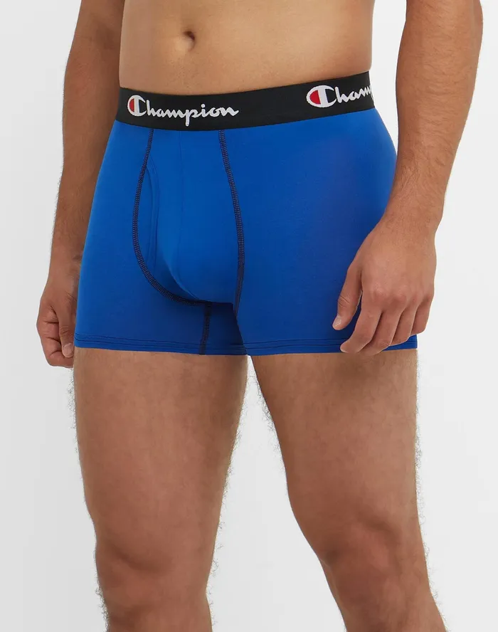 Trunks Pack Moisture Wicking Lightweight Stretch 3Pack Assorted Men Champion Underwear