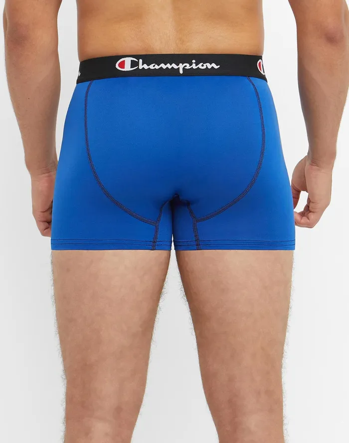 Trunks Pack Moisture Wicking Lightweight Stretch 3Pack Assorted Men Champion Underwear