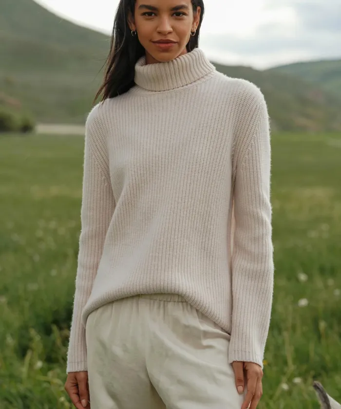 Turtlenecks Women Jenni Kayne Cashmere Turtleneck Ivory
