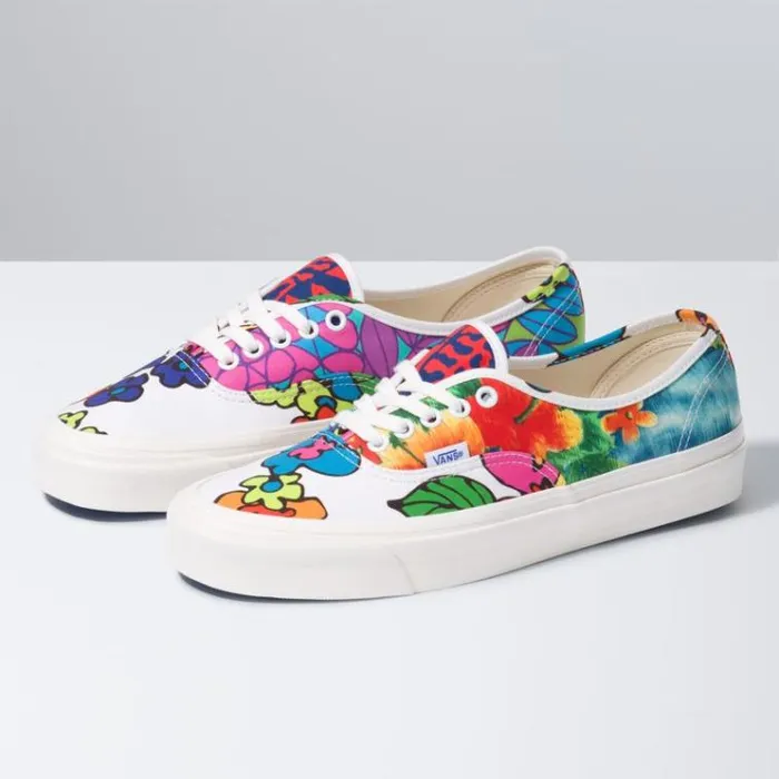 Vans Anaheim Factory Authentic 44 DX Hoffman FabricsFloral Mix MensWomens Classics Shoes