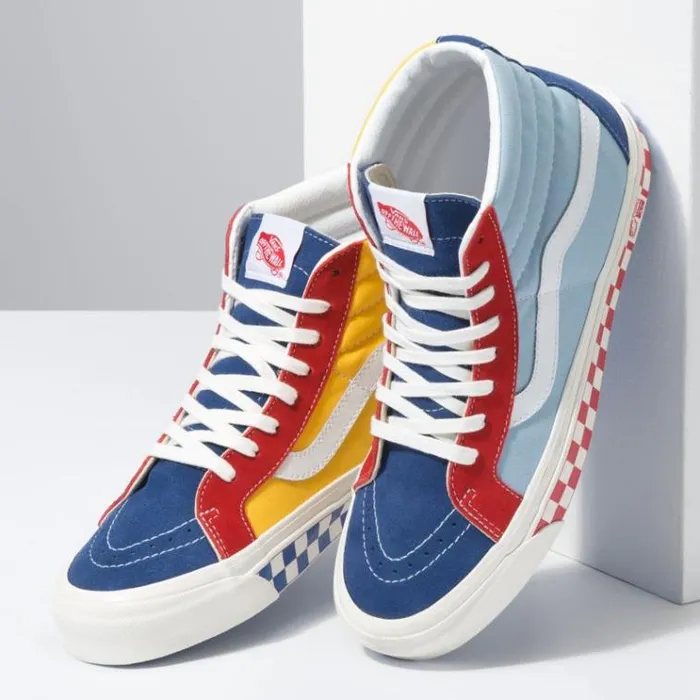 Vans Anaheim Factory Sk8Hi 38 DX OG Color MixOG White MensWomens Classics Shoes Vans Anaheim Factory Sk8Hi 38 DX OG Color MixOG White MensWomens Classics Shoes