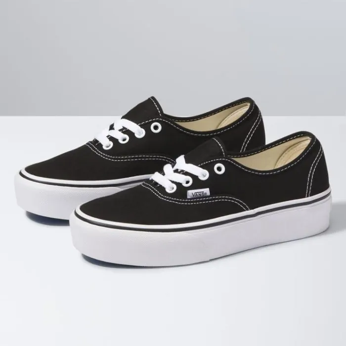 Vans Authentic Platform 20 Black Womens Classics Shoes