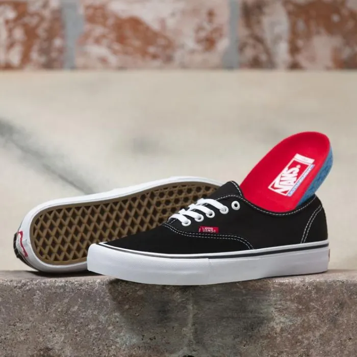 Vans Authentic Pro BlackTrue White Mens BMX Shoes