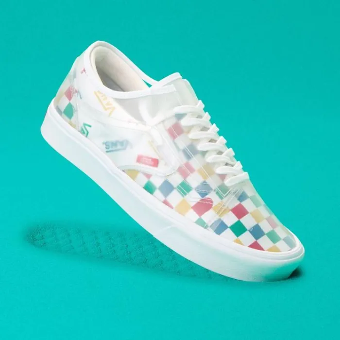Vans Block ComfyCush SlipSkool MultiChecker MensWomens Classics Shoes
