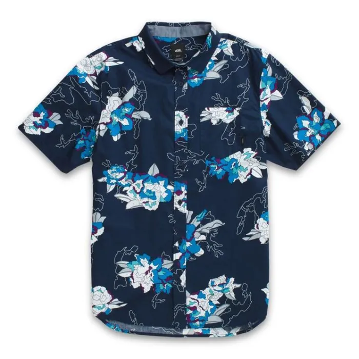 Vans Deacon Buttondown Shirt Dress Blues Paint By Numbers Mens Shirts and Flannels