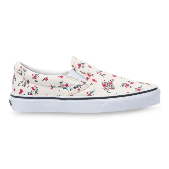 Vans Ditsy Floral Classic SlipOn Classic WhiteTrue White MensWomens Classics Shoes Vans Ditsy Floral Classic SlipOn Classic WhiteTrue White MensWomens Classics Shoes