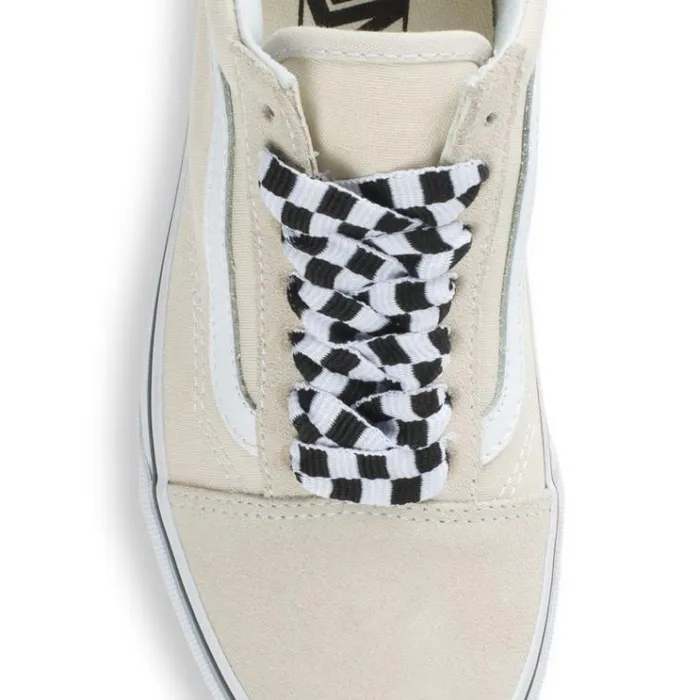 Vans Fat Laces 45034 BlackWhite Check Mens Laces Vans Fat Laces 45034 BlackWhite Check Mens Laces