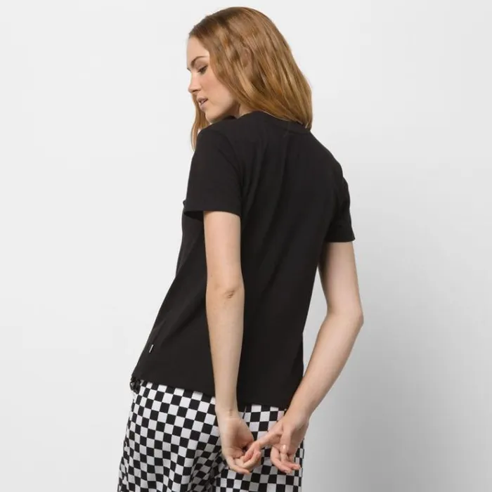 Vans Flutter V Iridescent Crew Tee Black Womens TShirts and Tanks Vans Flutter V Iridescent Crew Tee Black Womens TShirts and Tanks