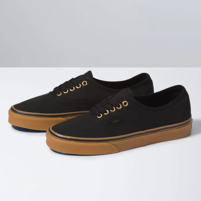 Vans Gum Authentic Blackrubber Mens Classics Shoes