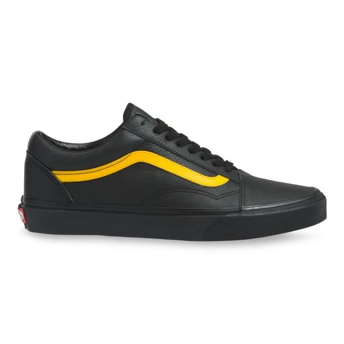 Vans Leather Pop UA Old Skool BlackLemon Chrome MensWomens Classics Shoes Vans Leather Pop UA Old Skool BlackLemon Chrome MensWomens Classics Shoes