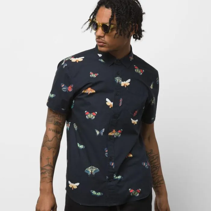 Vans Metamorphosis Buttondown Shirt Black Metamorphosis Mens Shirts and Flannels
