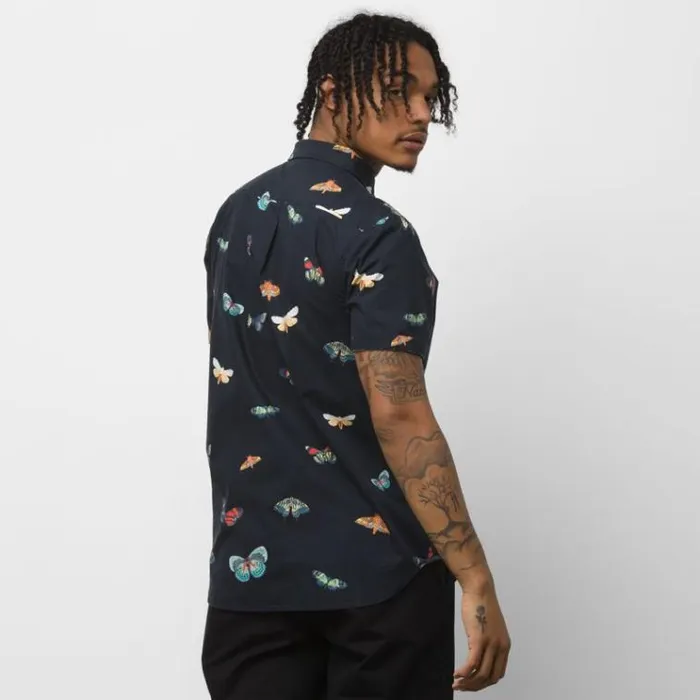 Vans Metamorphosis Buttondown Shirt Black Metamorphosis Mens Shirts and Flannels