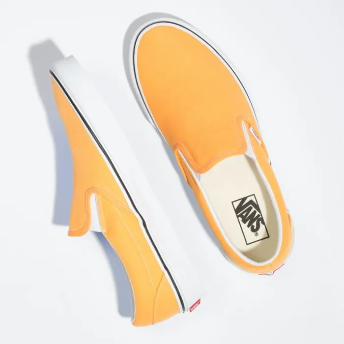 Vans Neon SlipOn Blazing OrangeTrue White MensWomens Classics Shoes