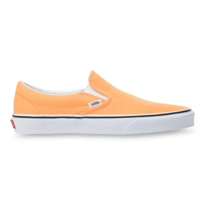 Vans Neon SlipOn Blazing OrangeTrue White MensWomens Classics Shoes