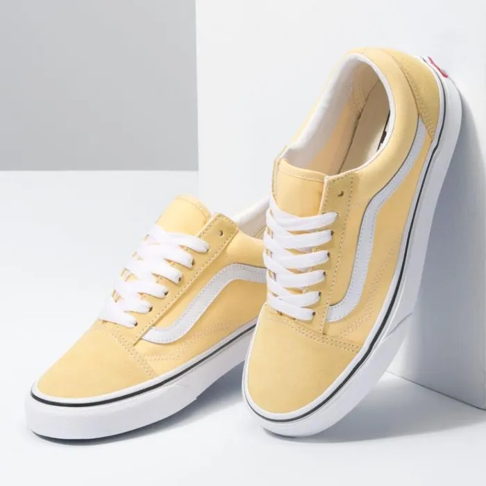 Vans Old Skool Golden HazeTrue White MensWomens Classics Shoes Vans Old Skool Golden HazeTrue White MensWomens Classics Shoes