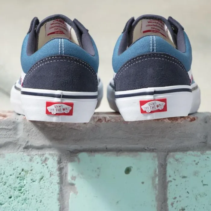 Vans Old Skool Pro Navystv Navywhite MensWomens Pro Skate Vans Old Skool Pro Navystv Navywhite MensWomens Pro Skate