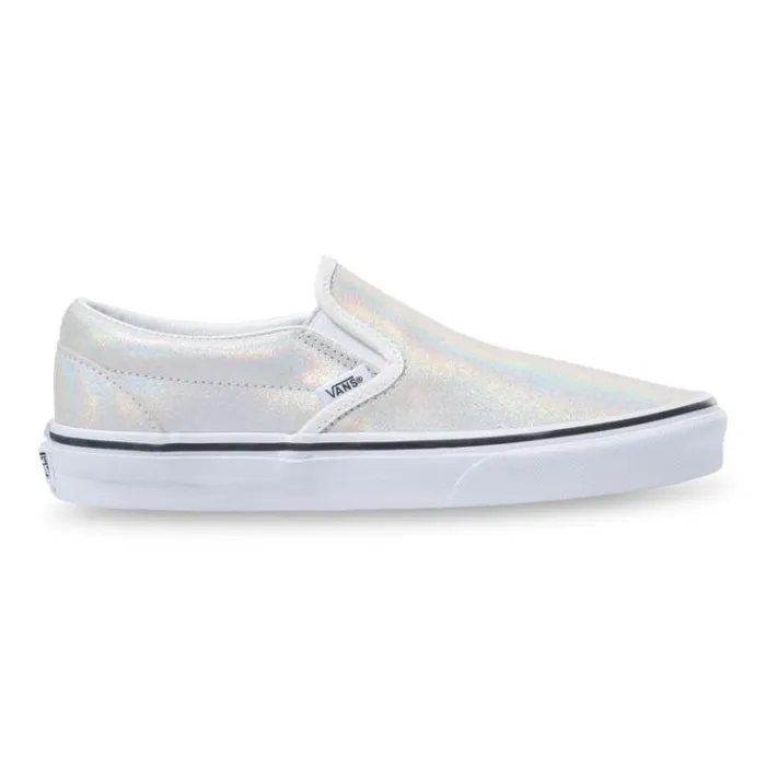 Vans Prism Suede Classic SlipOn MetallicBlanc De Blanc MensWomens Classics Shoes