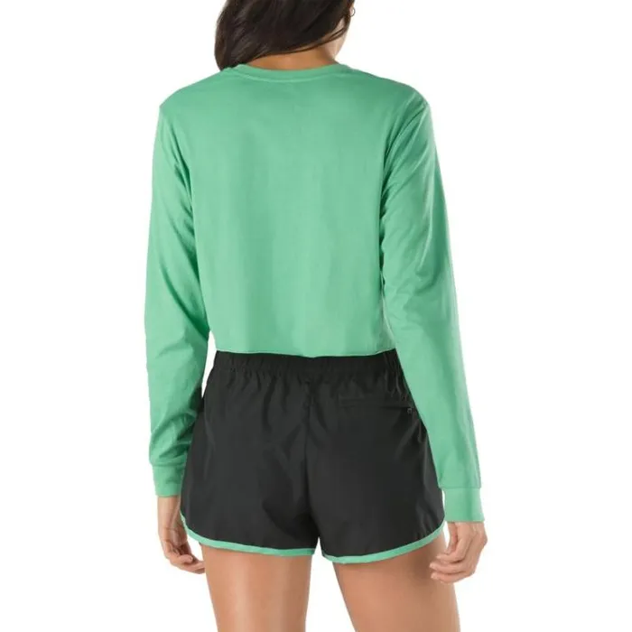 Vans Ramp Tested Cropped Long Sleeve Tee Green Spruce Womens TShirts and Tanks Vans Ramp Tested Cropped Long Sleeve Tee Green Spruce Womens TShirts and Tanks