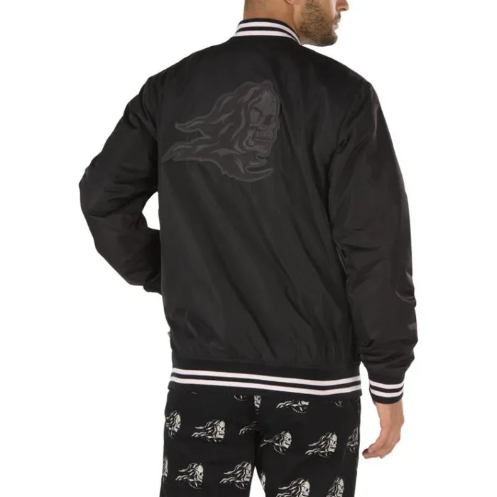 Vans Sixty Sixers Varsity Jacket Black Mens Hoodies and Jackets Vans Sixty Sixers Varsity Jacket Black Mens Hoodies and Jackets