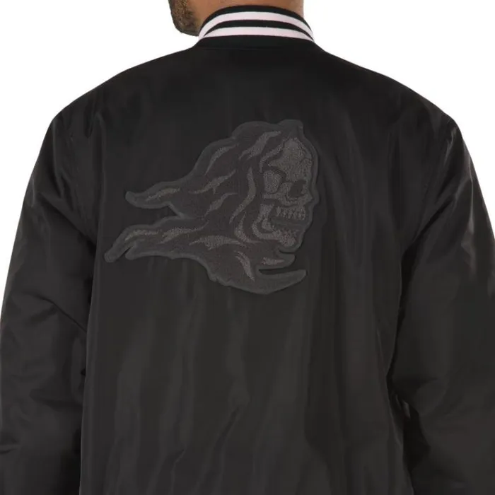 Vans Sixty Sixers Varsity Jacket Black Mens Hoodies and Jackets Vans Sixty Sixers Varsity Jacket Black Mens Hoodies and Jackets