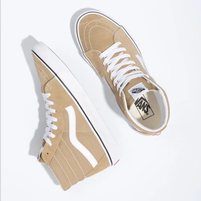 Vans Sk8Hi CornstalkTrue White MensWomens Classics Shoes Vans Sk8Hi CornstalkTrue White MensWomens Classics Shoes