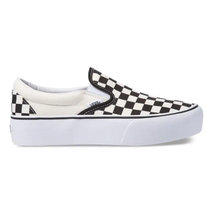 Vans SlipOn Platform Black And White Checkerwhite Womens Classics Shoes Vans SlipOn Platform Black And White Checkerwhite Womens Classics Shoes