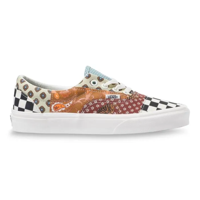 Vans Tiger Patchwork Era BlackTrue White MensWomens Classics Shoes Vans Tiger Patchwork Era BlackTrue White MensWomens Classics Shoes