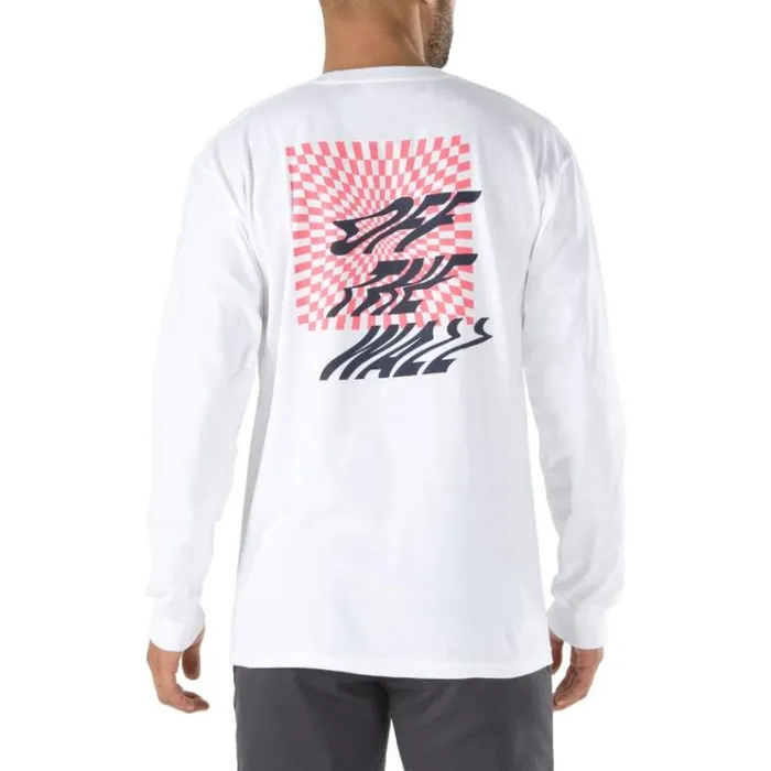 Vans V66 Off The Wall Long Sleeve TShirt White Mens TShirts and Tanks