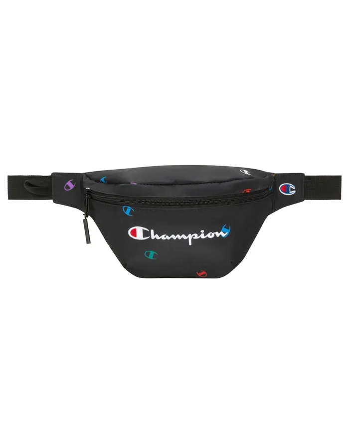 Varsity Fanny Pack Black Multi Women Champion Bags and Backpacks