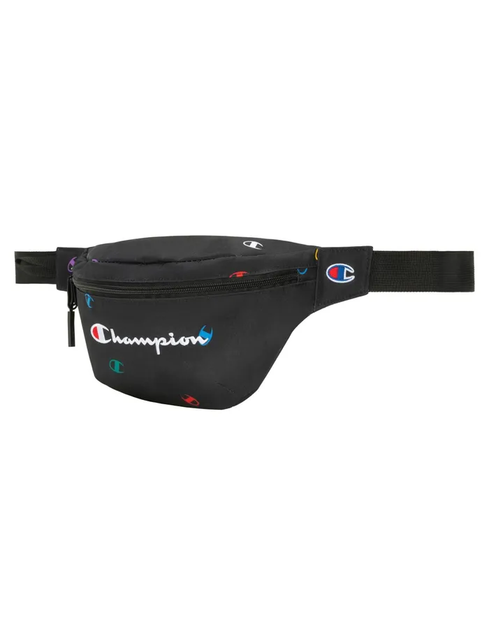 Varsity Fanny Pack Black Multi Women Champion Bags and Backpacks